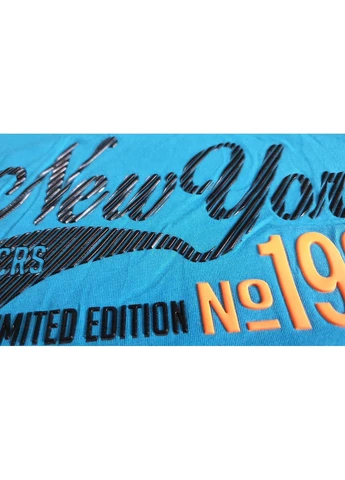 Голубая летняя футболка для мальчика No Brand
