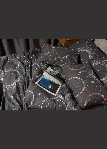 Комплект постельного белья Бязь Gold Люкс «» семейный 143х210х2 наволочки 2х40х60 (MS-820005660) Moon&Star Cosmic Glow (302973855)