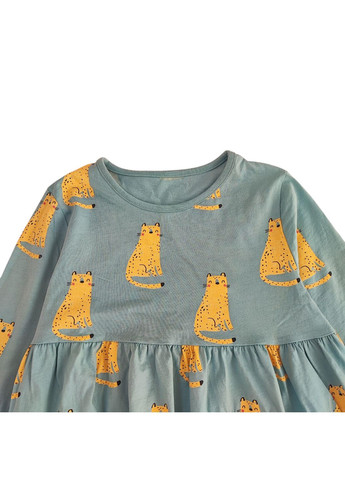 Бирюзовое платье детское для девочки 116-122 см бирюзовый (250329032) George (329200474)