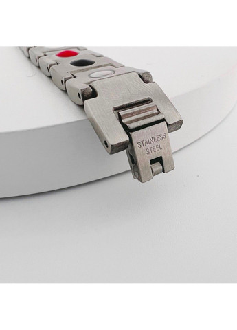 Мужской браслет под гравировку из медицинской стали с магнетитами 21см BS-023 No Brand (299486570)