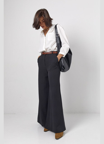 Женские широкие брюки-клеш с высокой посадкой Lurex (319311889)