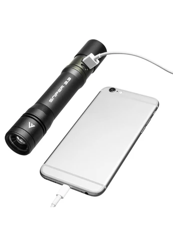 Фонарь тактический Sniper 3.3 (1020 Lm) Focus Powerbank Recharg Type-C (THH0064) Mactronic (397609065)