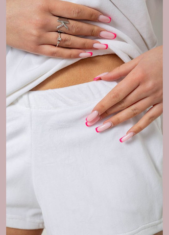 Белая всесезон пижама женская велюровая,, Ager