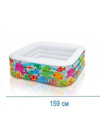 Бассейн детский надувной Голубая лагуна 159x159x50 см (57471) Intex (365544024)