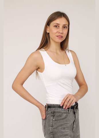 Майка з широкими бретелями жіноча колір білий ЦБ-00275297 Karol — 329728325