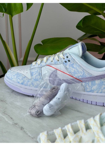 Кросівки жіночі Nike Dunk Low Purple Pulse | Найк СБ Данк низькі білі No Brand білі демісезони (362207182)