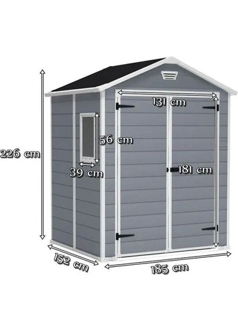 Сарай садовий пластиковий (будиночок) MANOR 6x5 (17197128) Keter (334004727)