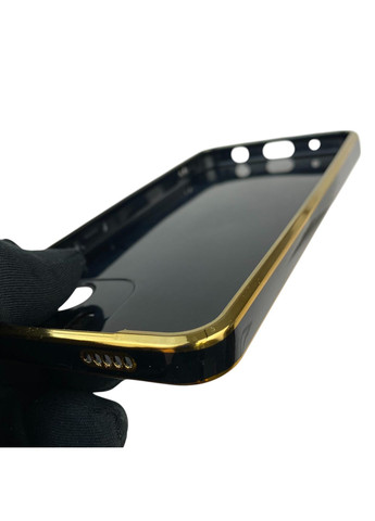 Чохол для Redmi A2 із захистом камери із золотою окантовкою на сяомі редмі а2 чорний gs1 Xiaomi (366233415)