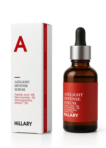 Комплекс для жирного типу шкіри з азелаїновою кислотою Skincare Set for Oily Skin with Azelaic Acid Hillary (335081867)