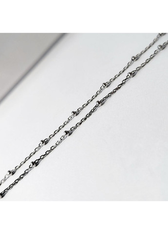 Серебряная цепочка Якорь с Шариками см серебро 925 пробы Родированное 227р1/40 1.60г No Brand (306854698)