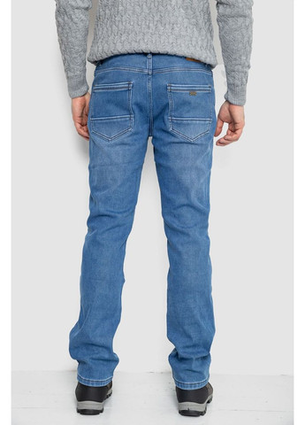 Синие джинсы мужские на флисе, цвет джинс, 254r2407 Ager