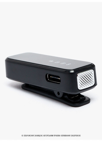 Бездротовий петличний мікрофон з кейсом для телефону айфона з вітрозахисними насадками 2 шт набір Чорний 73718 OnePro (361286261)