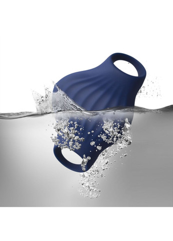 Мастурбатор Palm Blue, петлі для пальців, 10 режимів - CherryLove Rocks-Off (366962661)