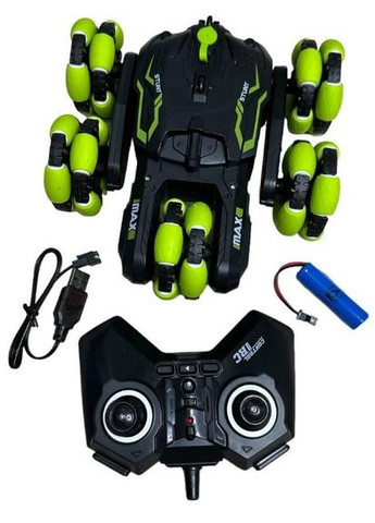 Машинка-перевертыш трюковая на радиоуправлении с пультом управления зеленый (2017237685) iMax (328261783)