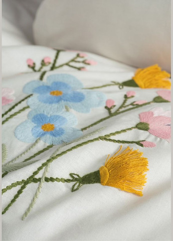 Комплект постельного белья евро 200х220 см Delbin - Pink ранфорс TC303375933 TURComFor (331863965)