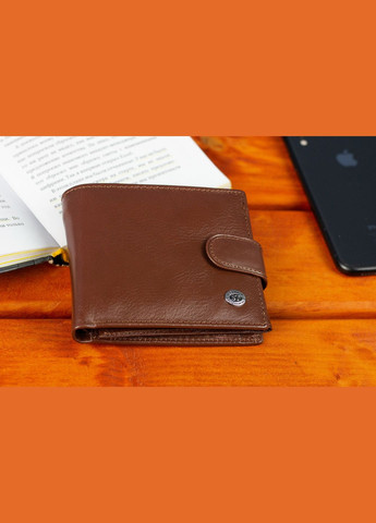 Класичне чоловіче портмоне з натуральної шкіри ST Leather В 102 Коричневий ST Leather Accessories (359380847)