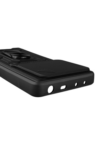 Чехол для Redmi Note 14 5G бронированный с кольцом со шторкой на сяоми редми нот 14 5г чёрный rg1 Xiaomi (366234251)