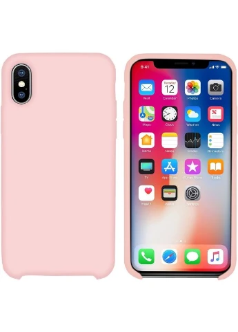 Чохол Velvet для Apple iPhone X Pink (1283126493430) Intaleo (391819183)