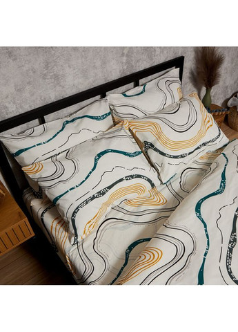 Комплект постельного белья Бязь Gold Люкс Евро 200х220 наволочки 4х70х70 (MS-820009534) Moon&Star Natural Waves (356113408)