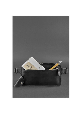 Сумка жіноча шкіряна через плече Dropbag Maxi Crazy horse Чорний BlankNote (302008934)