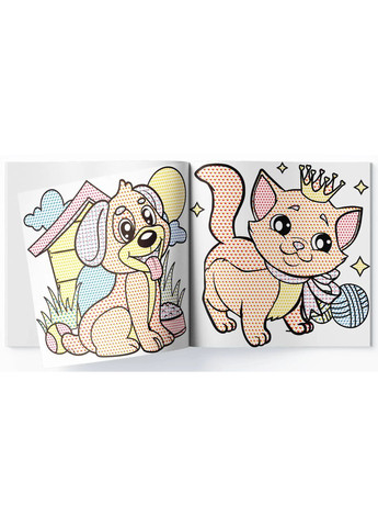 Водяні розмальовки. Котики та Цуценята Кристал Бук (370059904)