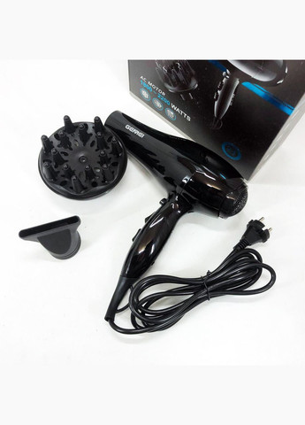 Професійний фен GM-103 2200Вт для сушіння укладання волосся режими швидкості, температури, сенсор Gemei (364665023)