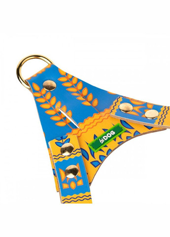 Шлей шкіряний "Колосок" Xl охоплення грудної клітки 71-90 см ширина 30 мм (2100103589018) Hi Dog (320761068)