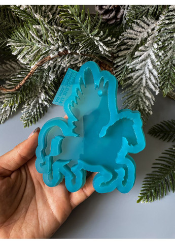 Молд Пегас більший для новорічних іграшок на ялинку силіконова форма для епоксидної смоли No Brand (370566477)