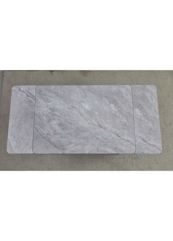 Стол обеденный раскладной MADRID CERAMIC 120(180)*85 глянец / черный каркас Intarsio (372706853)