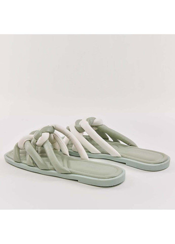 Мятные шлепанцы женские Fashion