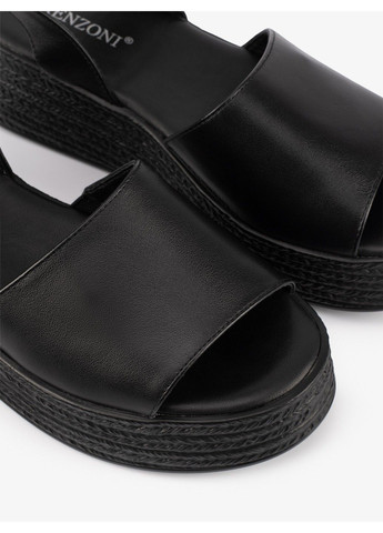 Черные женские босоножки 1101090 Renzoni с ремешком