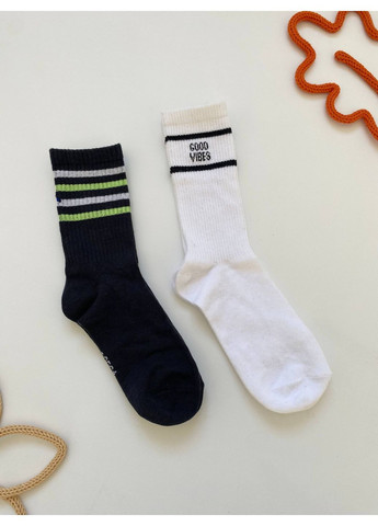 Чорно-білі шкарпетки для хлопчика 2шт. Primark (366576879)