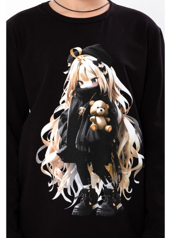 Носи своє свитшот рисунок черный повседневный