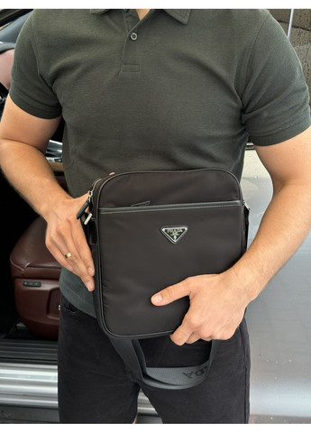 Сумка чоловіча Re-Nylon Crossbody Bag Black No Brand (355342316)