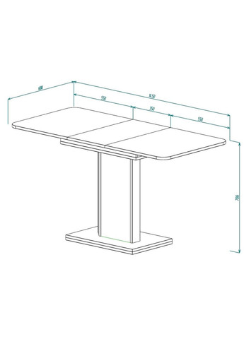 SOLO A/D стіл антрацит/дуб артізан Intarsio (371993827)