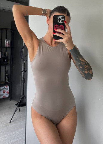 Базовий повсякденний боді без рукавів з подвійним шаром тканини Tik-Tak (344448443)