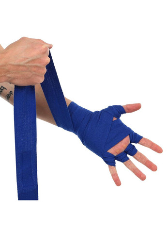 Бинти боксерські (2шт) бавовна (l-3м, Синій) (BO-3619-3_Синій) Zelart (361435779)