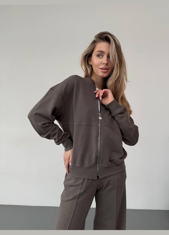 Весенний костюм женский Серый No Brand (326842563)