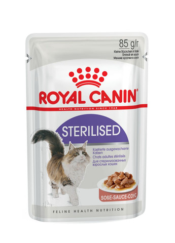 Консерва для дорослих стерилізованих котів Sterilised in gravy пауч 85 г 4095001 Royal Canin (268138142)