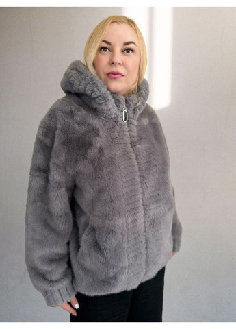 Короткая шуба женская Норка с капюшоном Молоко No Brand (358202944)