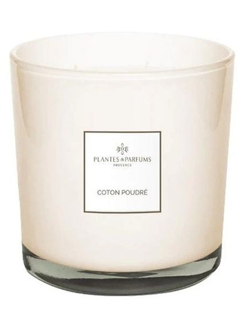 Ароматична свічка із 3 ґнотами Cotton Powder Perfumed Candle 1100ml (1449153-31175105) Plantes&Parfums (368883149)