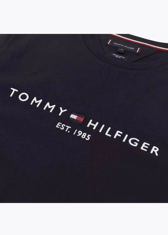 Темно-синяя футболка мужская с коротким рукавом Tommy Hilfiger EST.1985