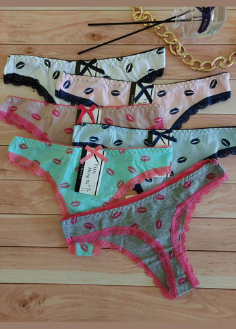 Жіночі бавовняні трусики труси стрінги Honey Fashion Accessories M/L білий (2-199) No Brand (313442697)