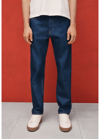 Чоловічі розслаблені джинси Relaxed fit (58051) W32 L32 Темно-сині H&M (316575726)