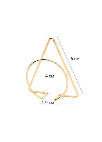 Тримач для ганчіркової серветки Triangle на стіл золотого кольору для серветок REMY-DECOR (301088595)