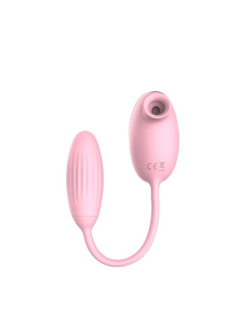 Вакуумний стимулятор клітора з віброяйцем High End Suction Love Egg PINK Boss Series (347313056)