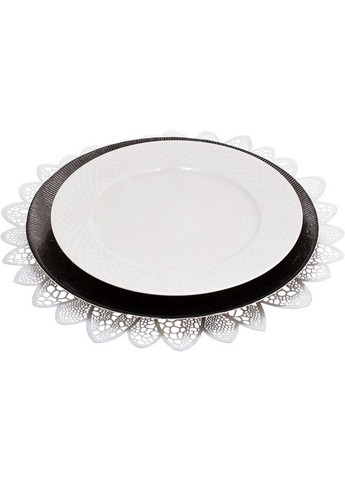 Блюдо сервировочное silver web декоративное, подставная тарелка Bona (282589923)