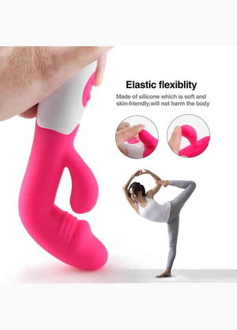 Кролик вібратор USB, подвійний кліторальний інтим стимулятор No Brand (317353443)