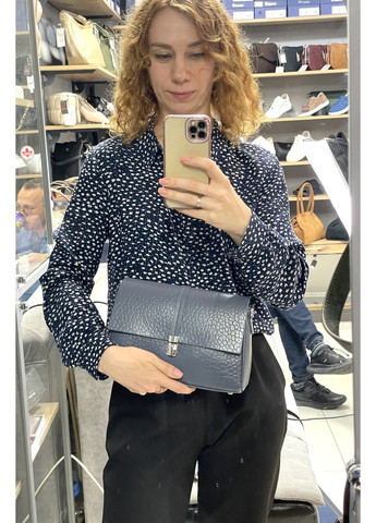 Сумка жіноча натуральна шкіра тиснення два ремінця кросбоді Genuine Leather Кросбоді (361292178)