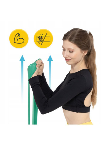 Лента-эспандер для спорта и реабилитации Flat Band 30 м 5-8 кг Green () 4FIZJO P-5907739311184 (324264793)